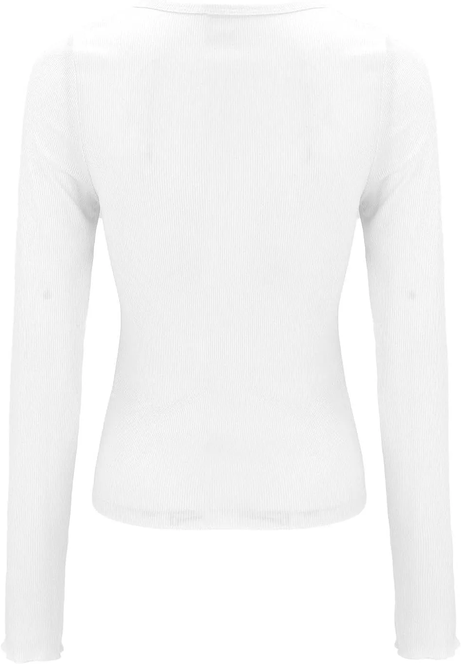 Ribbed Henley Long Sleeve — view 5