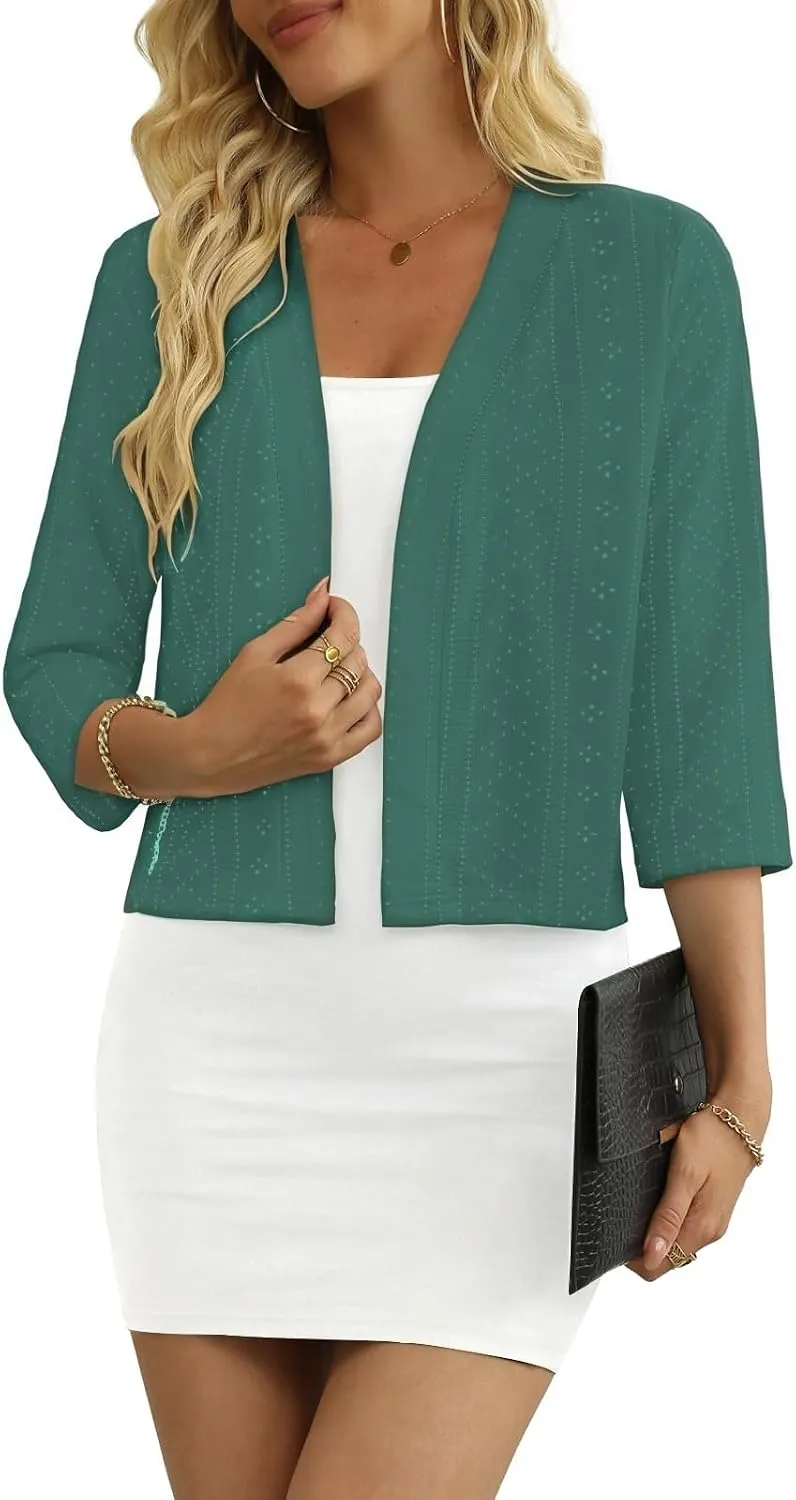Lightweight Open-Front Cardigan — Sage Green