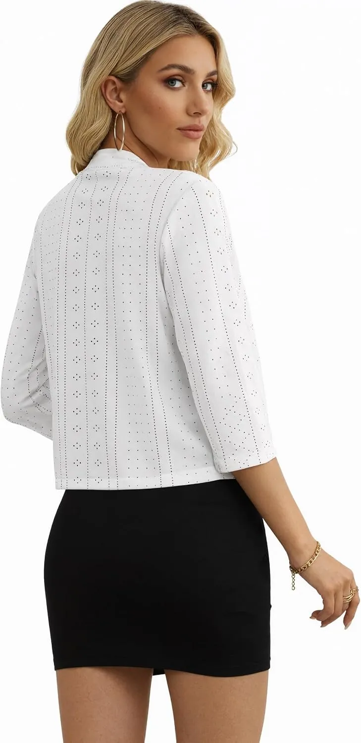 Lightweight Open-Front Cardigan — view 4