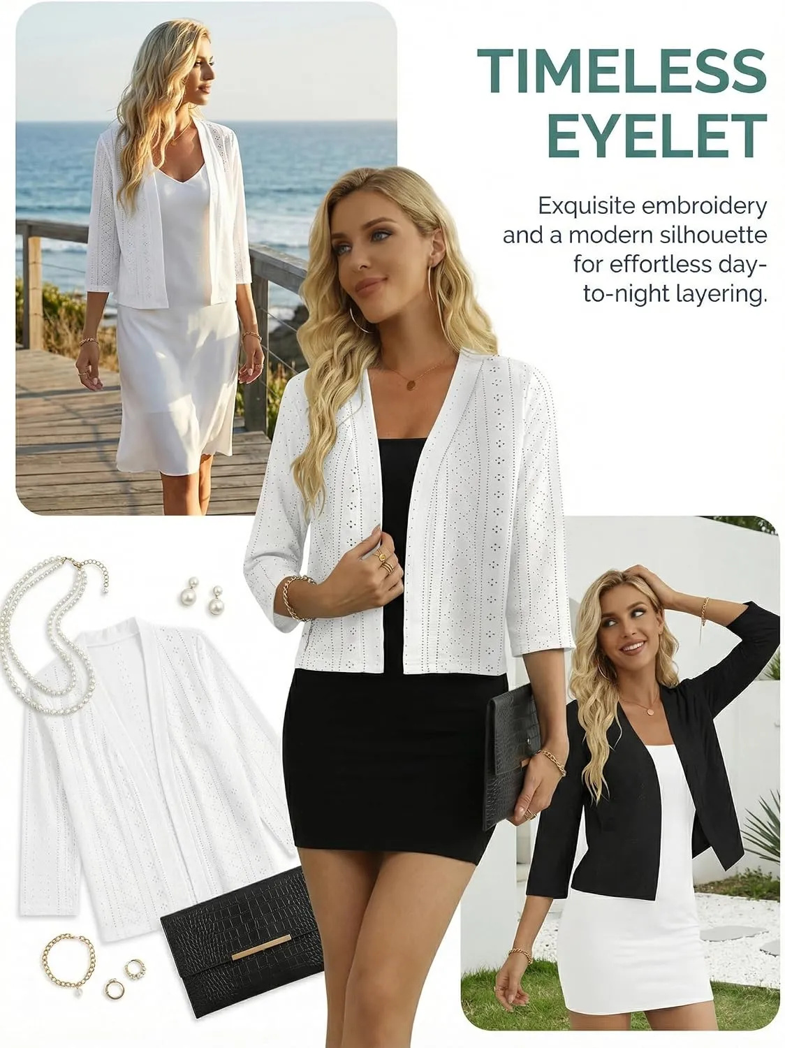 Lightweight Open-Front Cardigan — view 5